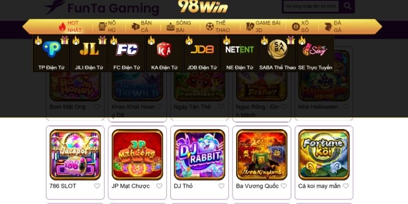 98win hợp tác với Funta 